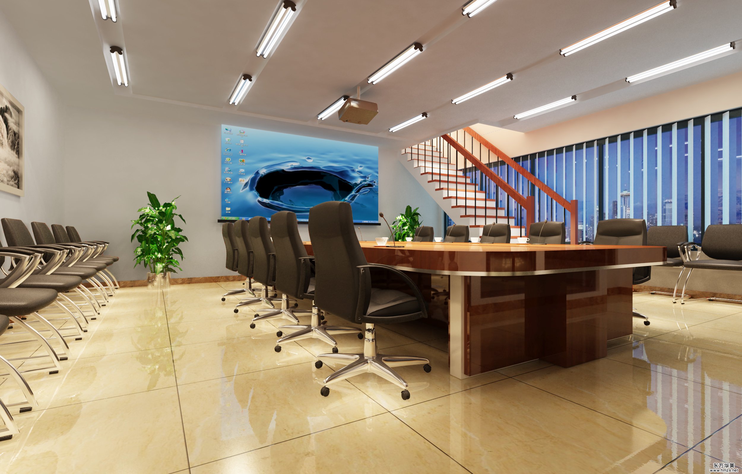 辦公室裝修設(shè)計圖效果圖平面圖